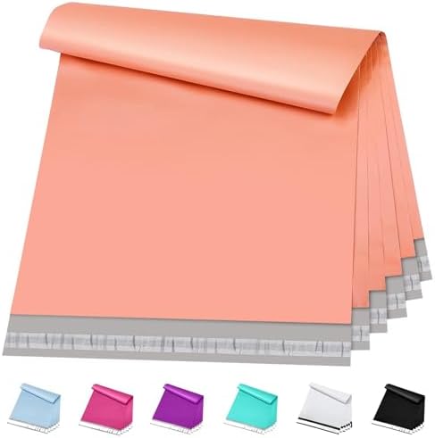 Metronic Large Poly Mailers 19x24 50Pack Thick Shipping Bags, Peach Pink by METRONIC