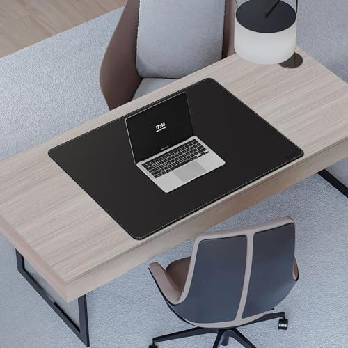 CENNBIE Leather Desk Mat - 31.4" x 19.6" Computer Desk Pad (Black) - Image 5