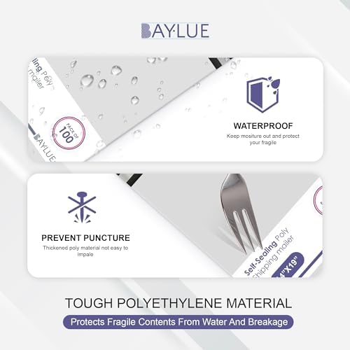 Poly Mailers 14.5x19, Self Seal Shipping & Mailing Bags, 500 Pack Bulk - Image 3