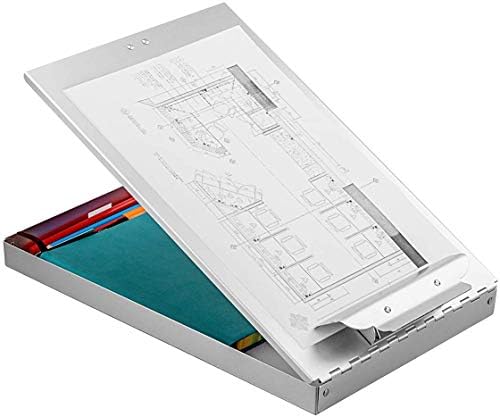ZCZN Recycled Aluminum Storage Clipboard, Clipboard Box, Form Holder, Suitable for School, Office, Jobsite or Medical Staff, 9.25 x 13.78 Inches, Silver - Image 5