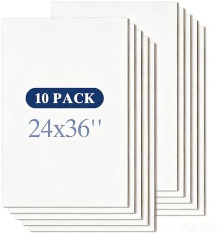 Golden State Art 10 Pack 24x36 Corrugated Cardboard Sheets by GoldenStateArt