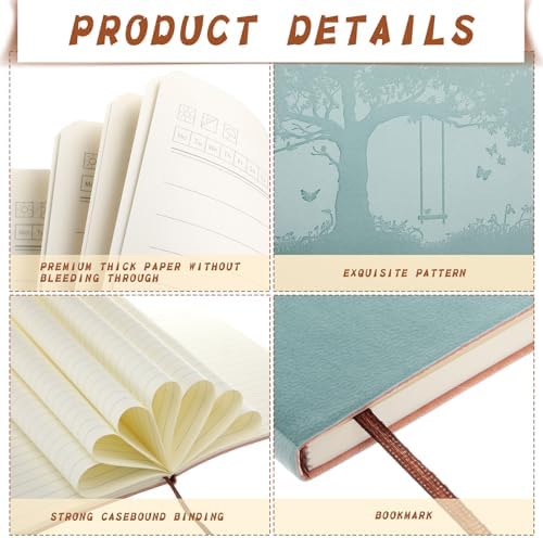 TaoBary A5 PU Leather Journals Bulk Colorful Tree Journal Notebook Soft Leather Cover Lined Ruled Writing Notebook for Back to School Office Group Team Volunteer(Assorted Colors,24 Pcs) - Image 4