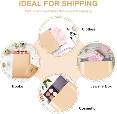 Metronic Poly Mailers 10X13 1200Pack, Strong Adhesive Shipping Envelopes for Clothing, Waterproof Shipping Bags for Small Businesses, Flexible Mailers Poly Bags Packages Bags, Champagne - Image 5