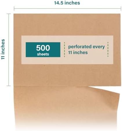 Elementree Brown Packing Paper Sheets for Moving & Shipping - 500 Count (458 Feet) - 14.5" x 11" Sheet Size - Sustainable Void Fill Packaging Made in the USA - Kraft Paper Thickness (00921) - Image 2