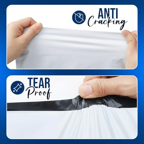 Shippozz 14.5x19 Poly Mailers 200 Pack, Durable Waterproof Polymailers for Shipping Clothes, Self Seal Mailing Bags for Small Business Packaging Supplies, Mailing Envelopes for Books, and Accessories - Image 7