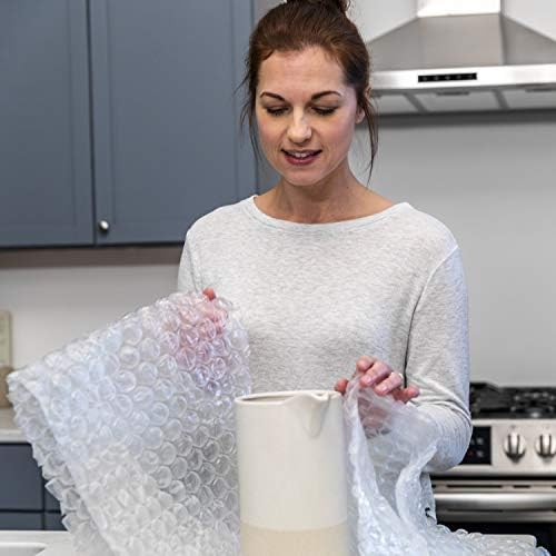 Duck Max Strength Bubble Cushioning Wrap for Moving&Shipping,15FT,Large Packing Wrap for Heavy Duty Protection Packaging Boxes,Clear Bubble Roll Moving Supplies,Perforated Every 12",(Pack of 2) - Image 2