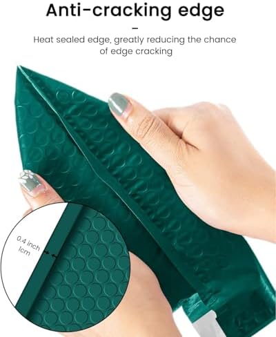 GSSUSA Forest Green Bubble Mailers 6x10" 600 Pack Padded Envelopes - Image 4