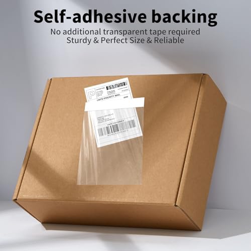 4.5'' X 5.5'' Packing List Envelopes Clear Self-Adhesive Top Loading Mailing Packing List Pouches Shipping Label Envelopes Clear Mailing Label Pouch (200 Packs) - Image 4