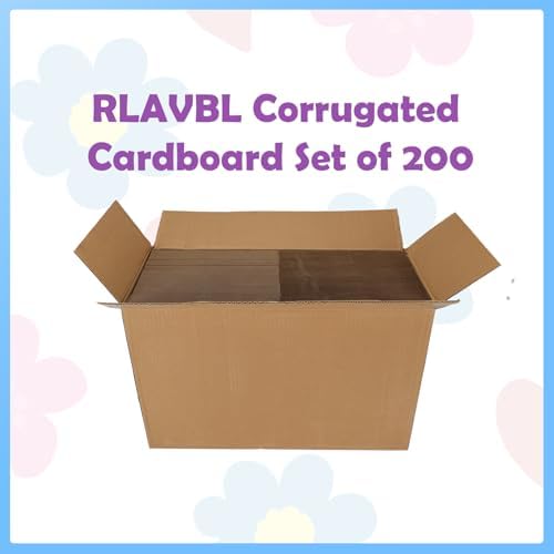 RLAVBL 200 Pack 8.5x11 Corrugated Cardboard Sheets, Flat Cardboard Inserts for Shipping, Mailing, Packing, DIY Crafts - Image 7