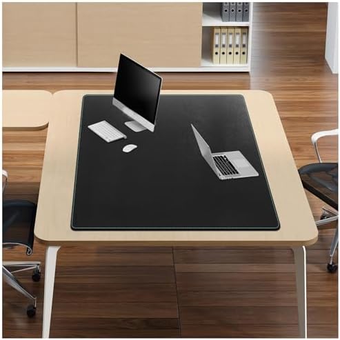 CENNBIE Leather Desk Pad, 51.2" x 31.4" Extra Large Leather Desk Mat Blotter Protector, Non-Slip Mouse Pad, Waterproof PU Leather Desk Mat on top of desks Large for Office and Home (Black) - Image 4