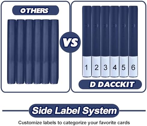 Premium Card Binder 16 Pocket - Fits 1600 Cards，4X4 Ringless Card Album with Sleeves for Trading Cards & Sports Cards（Model C，Classic Navy Blue） - Image 7