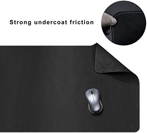 CENNBIE Leather Desk Mat, Extra Large Desk pad, Desk mats on top of desks, 51.2" x 23.6" XXXL Large Mouse Pad for Office and Home (Black) - Image 5