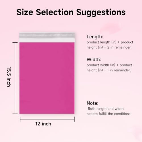 Poly Mailers Shipping Bags with Strong Adhesive, Waterproof Mailing Bags for Clothing, T-Shirts, and Small Business Shipping - Image 4