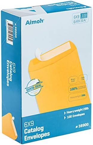 Aimoh Manilla Envelopes 6x9, Brown Kraft Catalog Self Seal Envelopes, 1,000 - Image 2