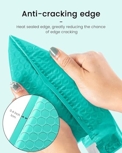 GSSUSA Teal Bubble Mailers 6x10" 600 Pack Padded Envelopes Self Seal - Image 4