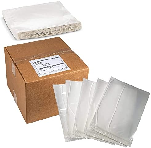 Clear Plastic Small Blank Envelope Pouch for Packing List - Return Label (Not for standard shipping labels), Documents Keeps Paper Safe While Shipping Size 4” x 6” by MT Products (100 Pieces) by MTProducts