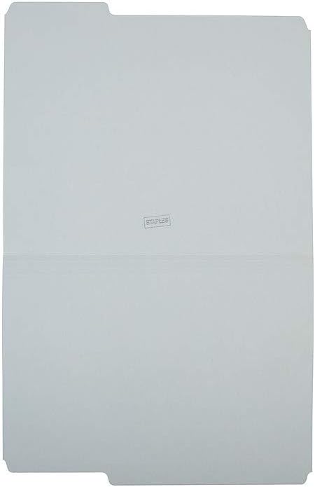 Staples Reinforced Colored File Folders, Letter Size, 3‑Tab Design, Gray, Heavy‑Duty Construction, 100/Box - Image 4
