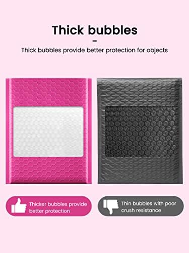 GSSUSA Bubble Mailers 6x10" Usable Size 6x9" Padded Envelopes Pink 100 Pack - Image 4