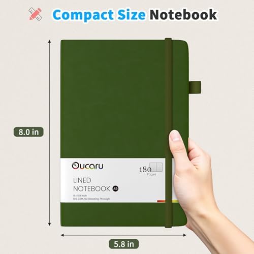 Oucaru 16 Pack Bulk Journal Notebook, A5 Lined Notebook Set, 180 Pages - Image 2