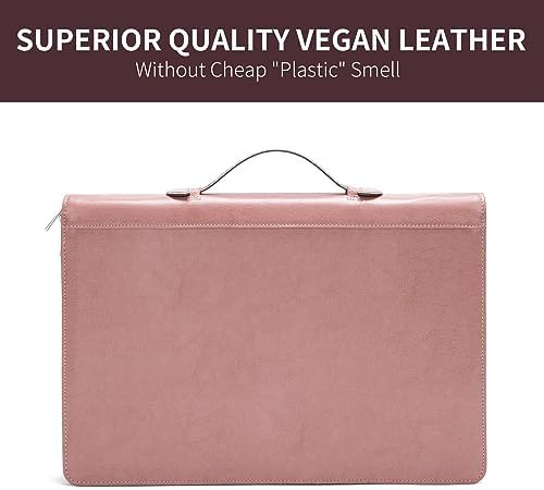 Personalized Vegan Leather 3 Ring Portfolio for 8.5 x 14" Notepad - Image 4