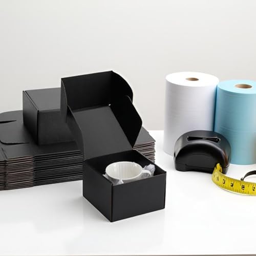 6x6x4 inch Black Shipping Boxes for Small Business- Set of 25 - Image 5