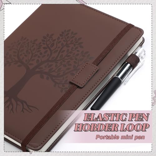 Estune 10 Pack Lined Journal Notebook A5 Tree of Life Hardcover Leather Journal with 10 Pen, College Ruled Notebook for Travel, Business, Work, Office, School Note Taking Diary(Soft Color) - Image 6
