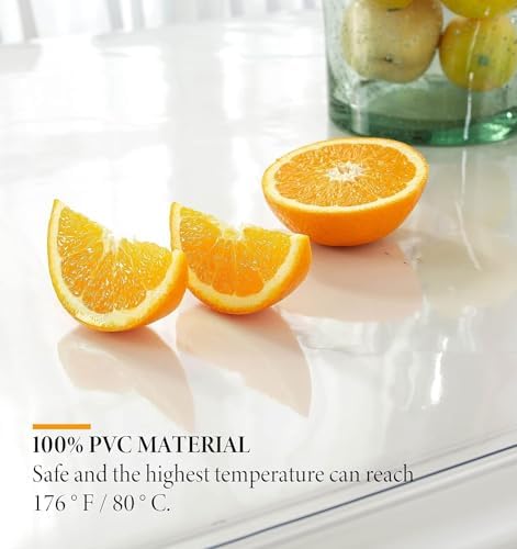 Deep Dream 2.0mm Clear Desk Cover Protector, 26×50 Inch Clear Table Protector, Rectangular Vinyl Desk Pad, PVC Plastic Table Cover for Office, Dresser, Night Stand, Computer & Writing Desk Tabletop - Image 5