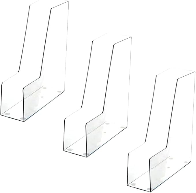YBM HOME Vertical File Bins Organizer Open Front Design for Easy Access to Files, Documents, and Magazines, Ideal for Home Office, Work Desktops, or School, Medium, 1263-3 by YBMHome