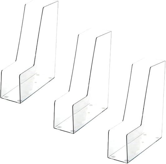 YBM HOME Vertical File Bins Organizer Open Front Design for Easy Access to Files, Documents, and Magazines, Ideal for Home Office, Work Desktops, or School, Medium, 1263-3 by YBMHome