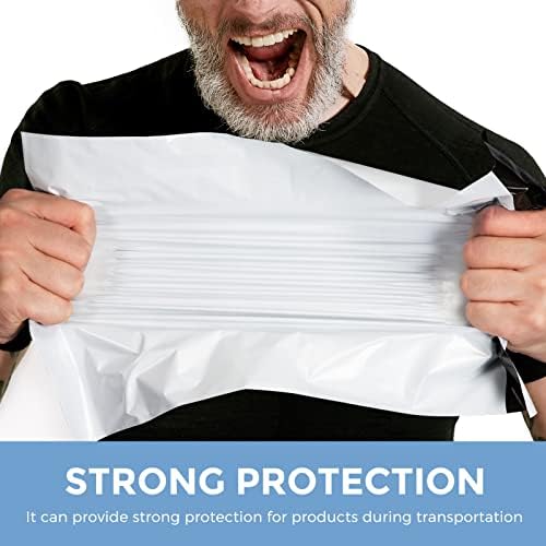 Metronic Poly Mailer 500 Pcs 12 x 15.5, Strong Adhesive Shipping Envelopes for Clothing, Waterproof Shipping Bags for Small Businesses, Flexible Mailers Poly Bags for Shipping,Packages Bags White - Image 5