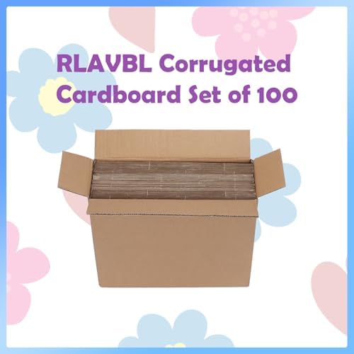 RLAVBL 100 Pack 8.5x11 Corrugated Cardboard Sheets, Flat Cardboard Inserts for Shipping, Mailing, Packing, DIY Crafts - Image 7