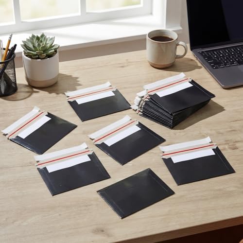 Affrolling 400 Pcs 6.5 x 4.5 Inch Rigid Photo Mailers Cardboard, Black - Image 6