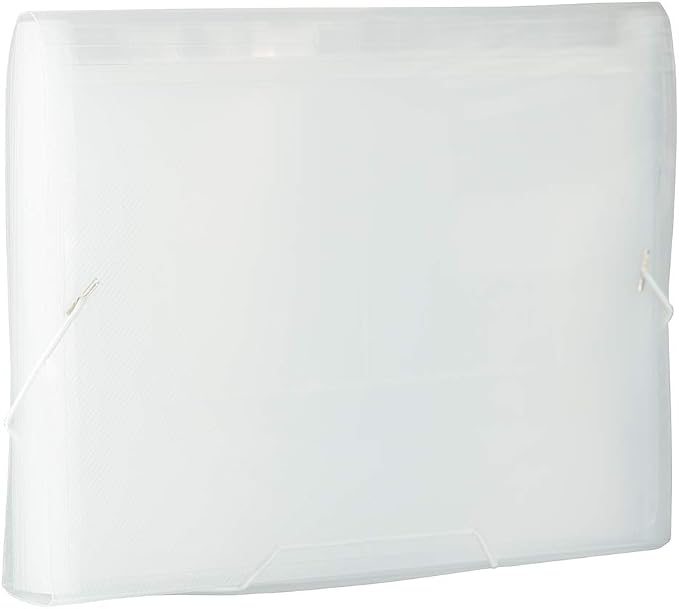 JAM PAPER Accordion Folders - 13 Pocket Plastic Expanding File - Letter Size - 9 x 13 - Clear - 2/Pack - Image 4