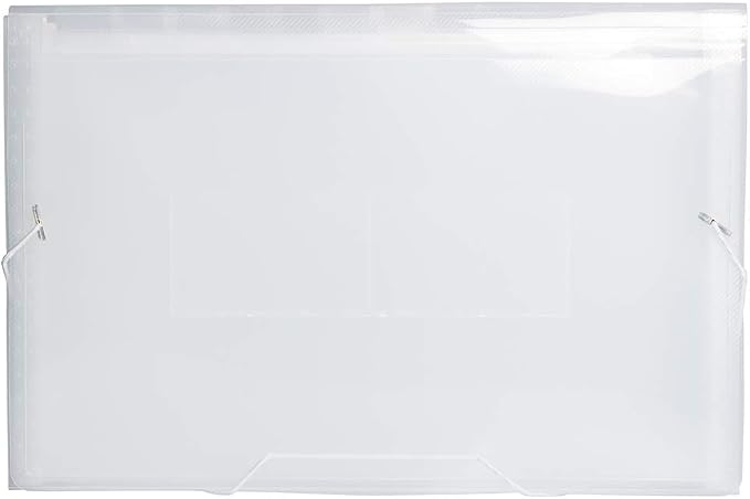 JAM PAPER Accordion Folders - 13 Pocket Plastic Expanding File - Legal Size - 10 x 15 - Clear - Sold Individually - Image 2