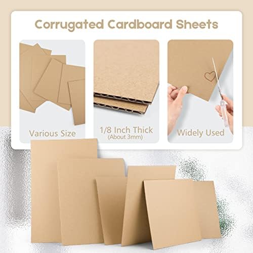 Golden State Art 10 Pack 8x10 Corrugated Cardboard Sheets 1/8" Flat Inserts - Image 2