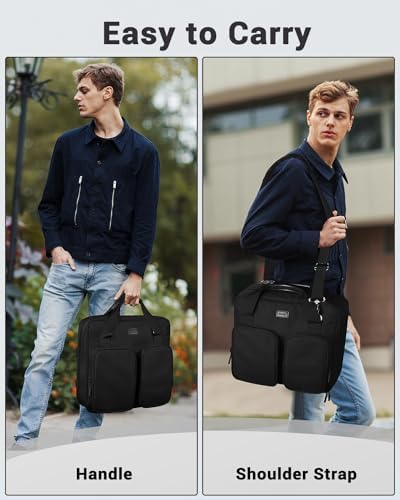 3 Inch Zipper Binder 3 Ring with Shoulder Strap & Multi-Pocket - Image 6