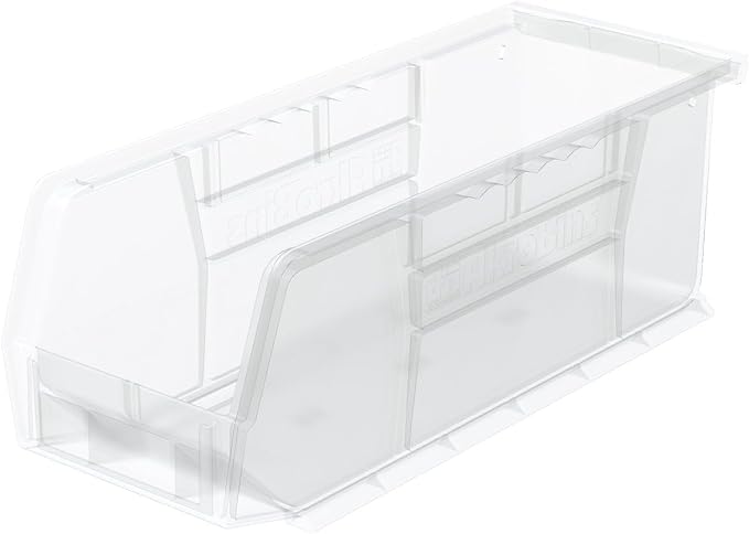 Akro-Mils 30224 AkroBins Plastic Storage Bins, 11"x 4"x 4", Clear, 12-Pack | Space-Saving Stackable Bins for Garage, Pantry, Craft Organization - Image 11