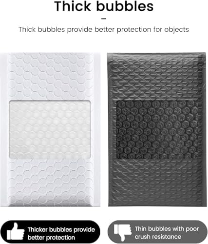 GSSUSA White Bubble Mailers 4x8 Padded Envelopes 500Pack - Image 6