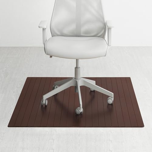 Anji Mountain 48" x 42" Bamboo Office Chair Mat for Carpet & Hardwood Floor by AnjiMountain