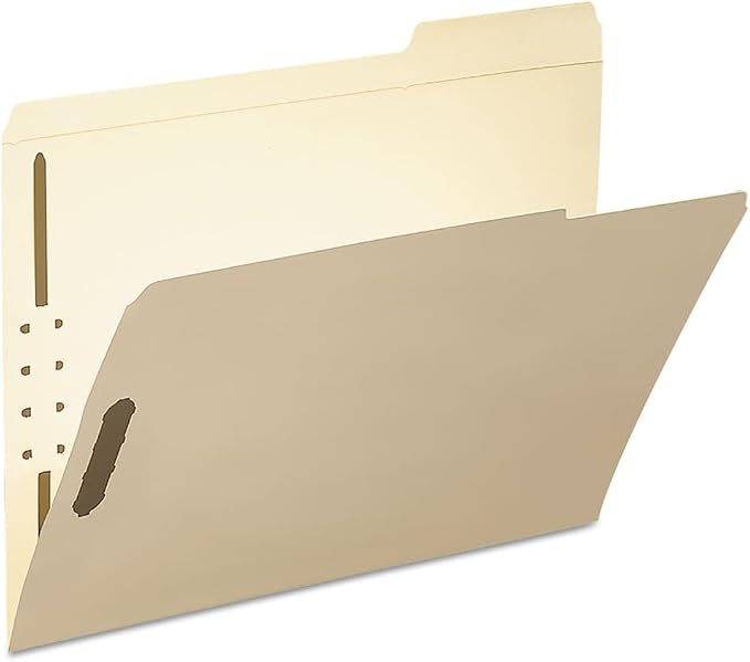 Smead Fastener File Folder, 2-Pack, Reinforced 1/3-Cut Tab Right Position, Letter Size, Manila, 50 per Box (14538) - Image 2