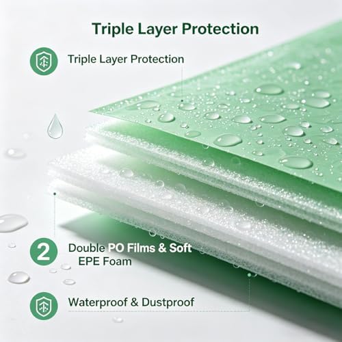 Moving supplies,10Pack Cushion Foam Pouches,24" x 36",1mm Thickness - Image 3