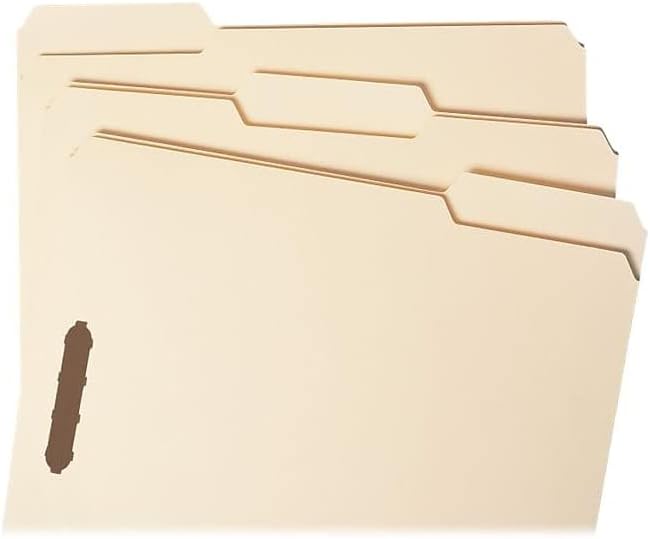 Smead Heavy-Duty Fastener File Folder, 2 Fasteners, 1/3-Cut Tab, Letter Size, Manila, 50 per Box (14600) - Image 4
