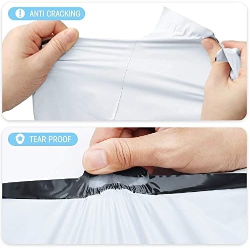 Fuxury 300Pcs Large Poly Mailers 24x24, Bulk Shipping Bags for Cloths White - Image 6