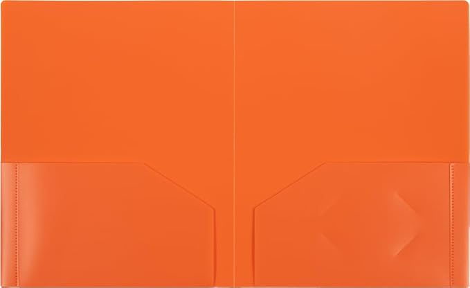 JAM PAPER Heavy Duty Plastic 2 Pocket Extra Tough School Folders - Assorted Fashion Colors - 12 Folders/Pack (2 Assorted Packs of 6) - Image 6