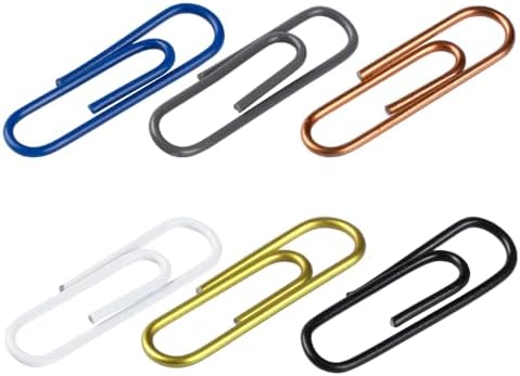 JAM PAPER Colorful Standard Paper Clips - Regular 1 Inch Paperclips - Business Assortment - 6 Packs of 100 - Image 2