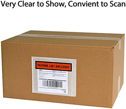 1000 PCS 7.5"x 5.5" Clear Self-Adhesive Packing List Envelopes - Plastic Shipping/Mailing Pouch Enclosed Bags for Packing Slips Invoice - Image 3