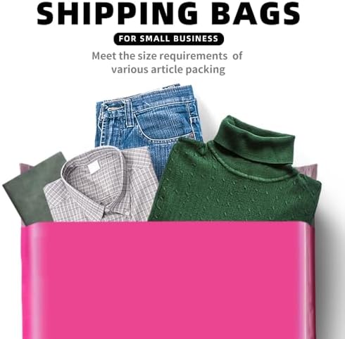 POLYSELLS 100 pcs 9x12 Inches Pink Poly Mailers Shipping Envelopes, Strong Adhesive Sealing, Waterproof, and Tear-resistant Postal Mailing Bags for Clothing and Accessories - Image 6