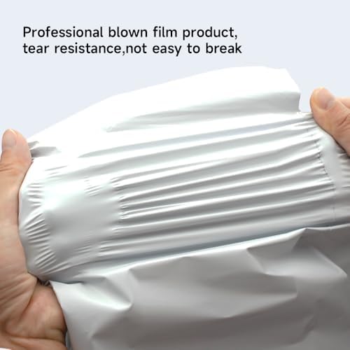 White Shipping Bags, Self-Seal Poly Mailers 10x13 Inch, 100 Pack - Image 3