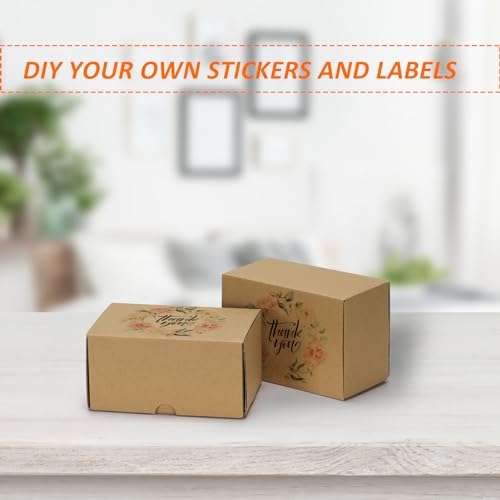 HORLIMER 6x4x3 inches Shipping Boxes Set of 40, Brown Corrugated Cardboard Box for Mailing, Packaging, Small Business - Image 4