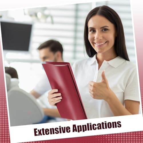 Teling 50 Pcs Report Covers with 3 Prong Presentation Folders, Red - Image 5